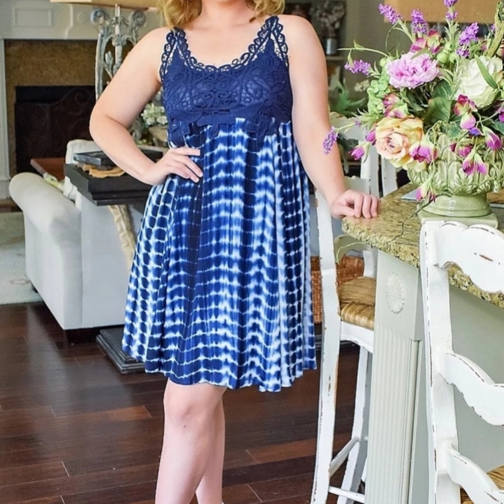 Womens tie dye dress